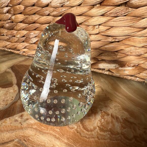 Pear with Bubbles Glass Art - Picture 2 of 6